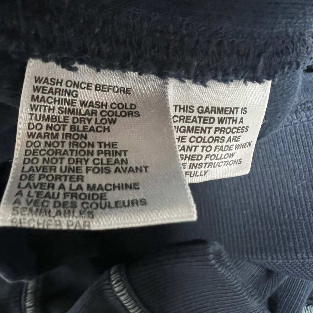 Tommy Bahama Relax Mens Dark Blue Quarter Zip Pullover Sweater Size M 100%cotton - Picture 10 of 11